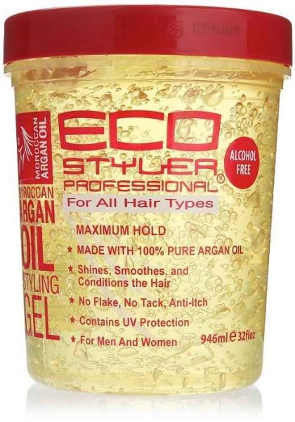 ECO STYLER - GEL FIJADOR PROFESSIONAL FOR ALL HAIR TYPES MADE WITH 100% PURE ARGAN OIL 946 ML