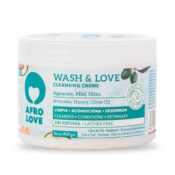 AFRO LOVE - COWASH WASH & LOVE CLEANSING CREME AGUACATE MIEL OLIVA 450 G